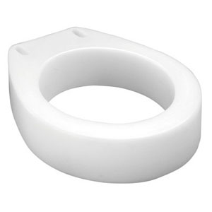 Are padded seats available for round/elongated toilet risers?