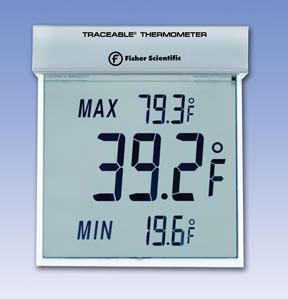 Could you provide the dimensions of the big digit thermometer?