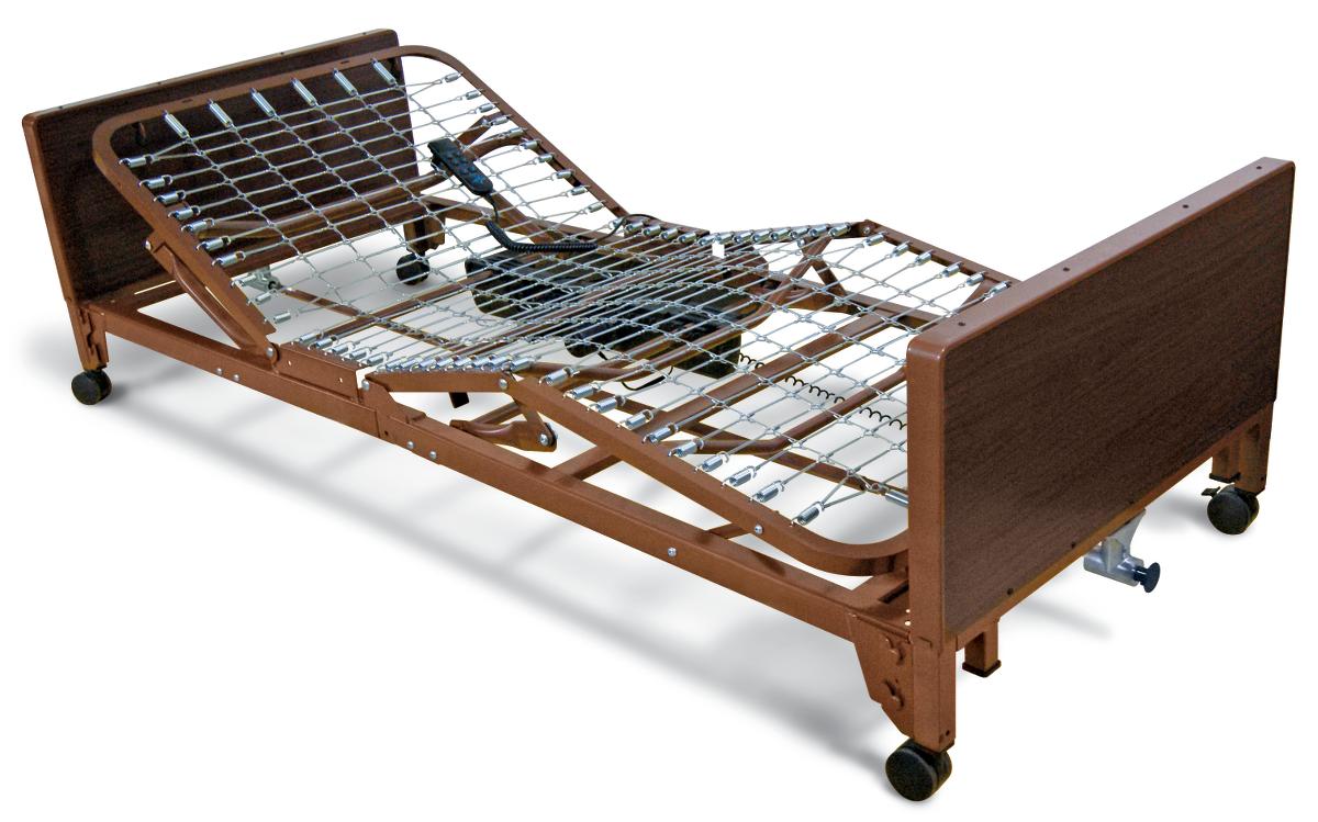 Can the Medline hospital bed adjust its height from the ground?