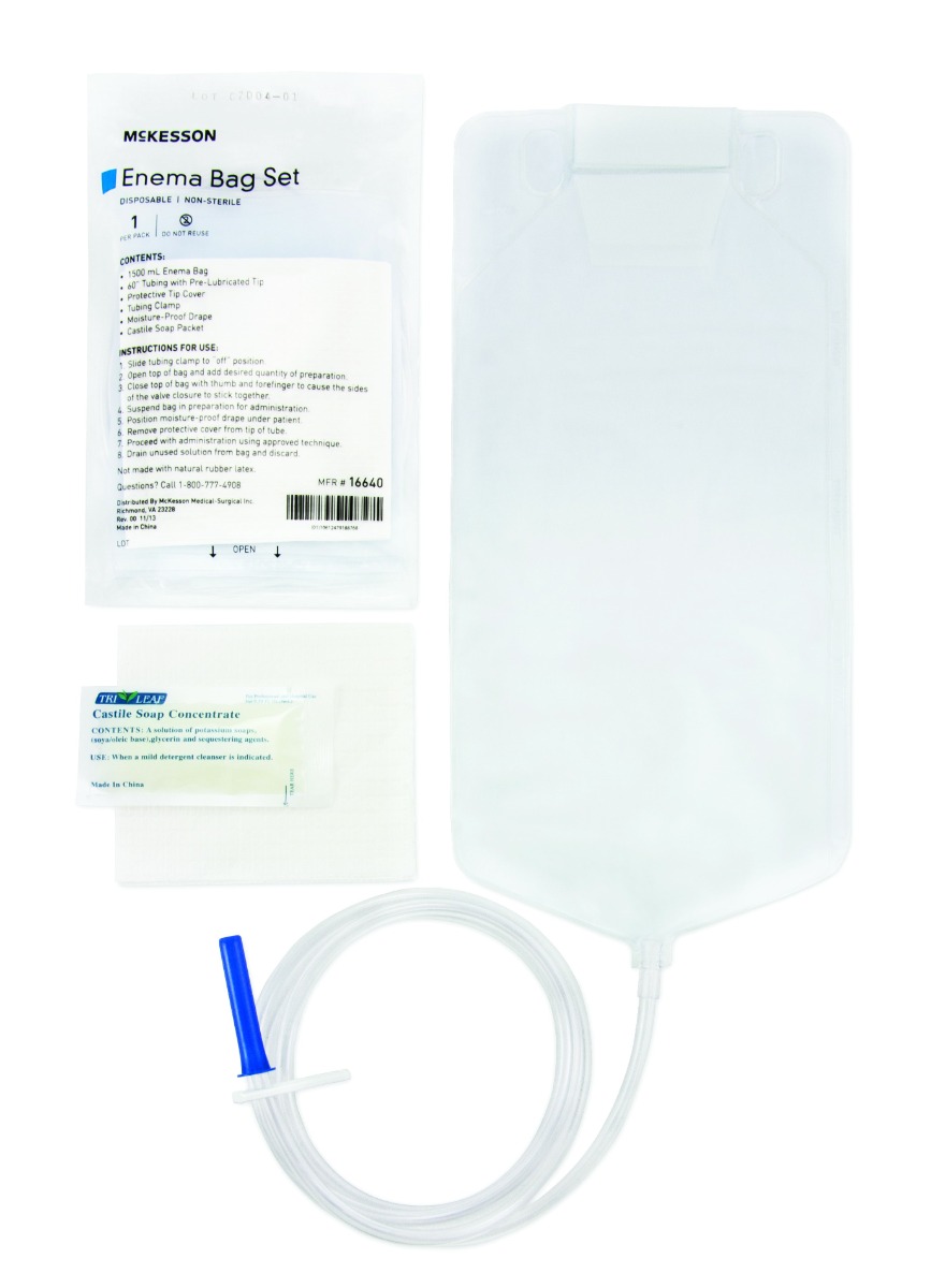 McKesson Enema Bag Set Questions & Answers