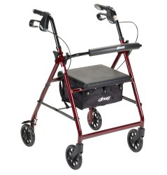 How wide is the space between handles on the McKesson Rollator?