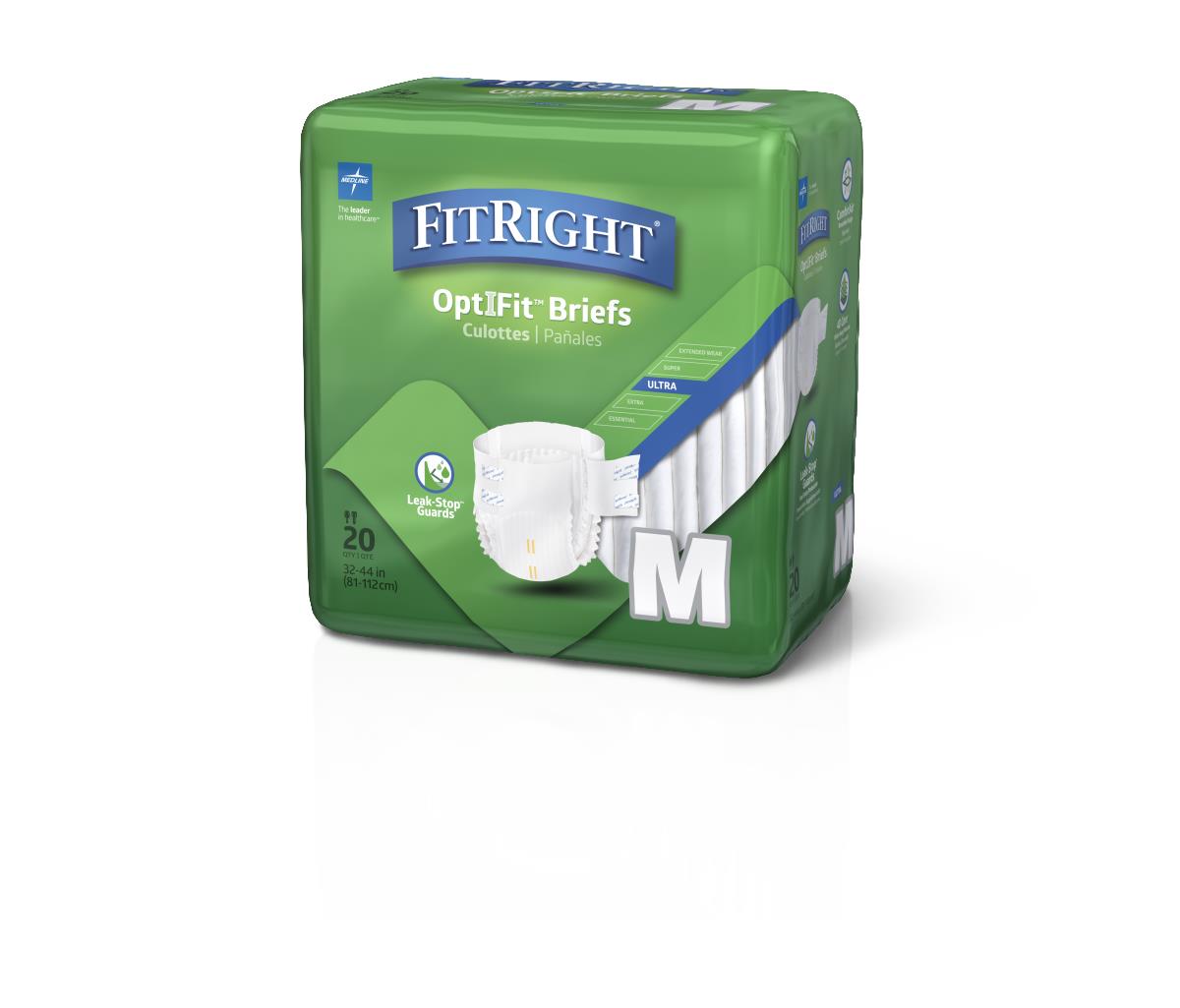 What are the XXL size options for FitRight Ultra Briefs?