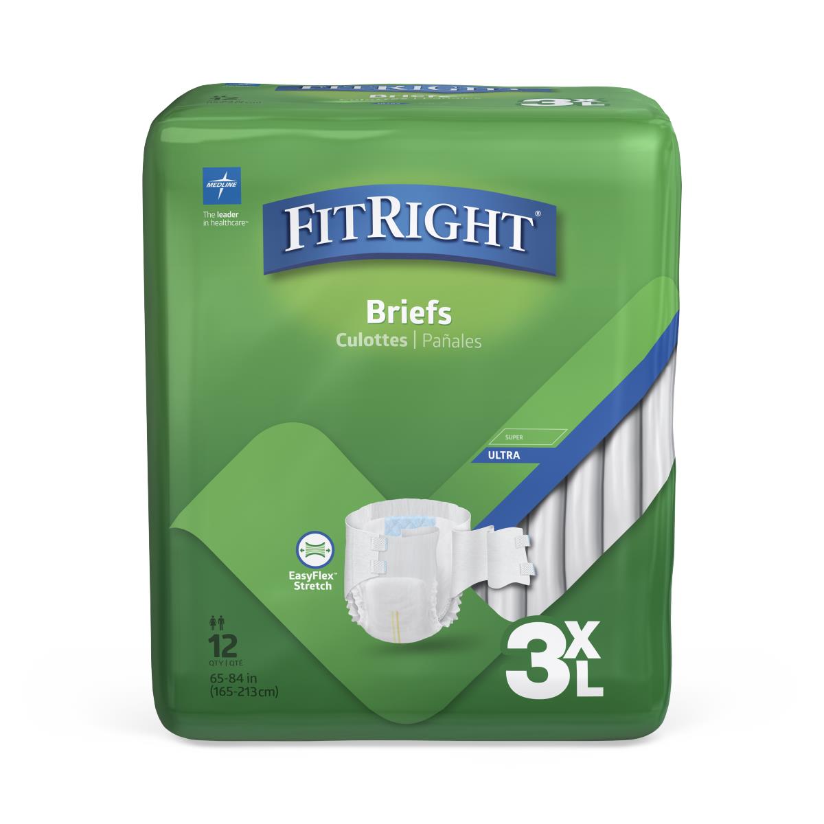 Do the Medline FitRight bariatric disposable briefs include tabs?