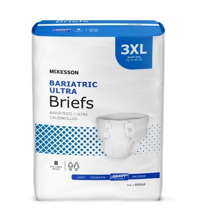 What waist size do the ultra plus bariatric briefs in 3xL fit?