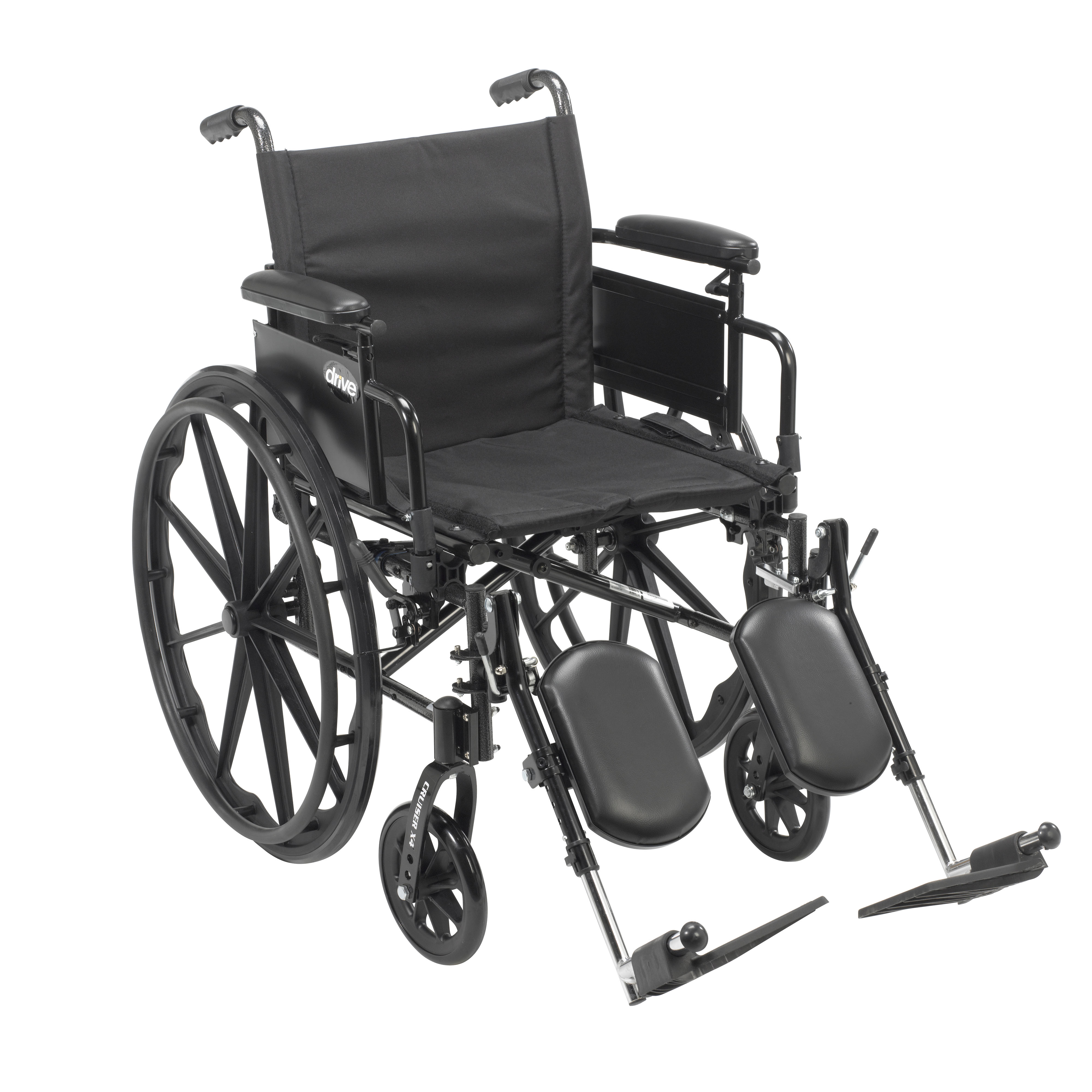 Can the Cruiser X4 adjustable wheelchair fold for easy transport?