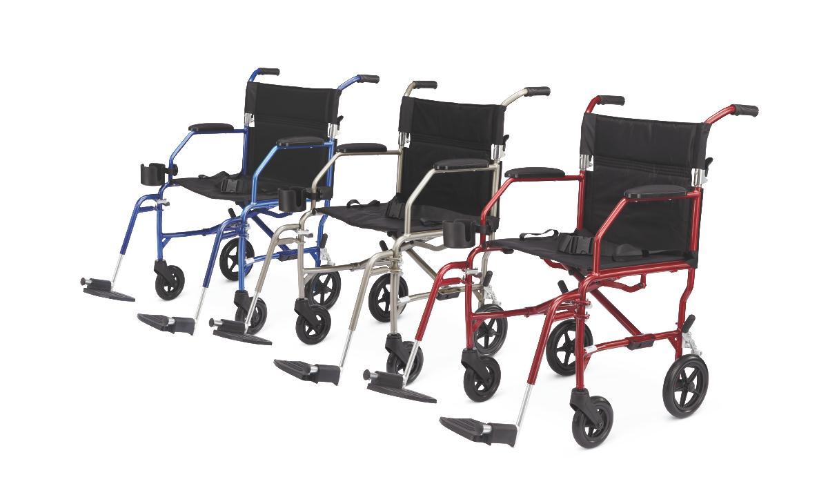 Can you tell me the wheel dimensions for Freedom Transport Chairs?