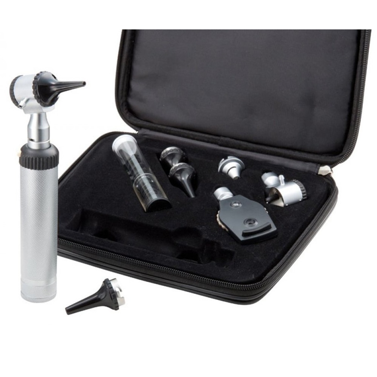 Otoscope Ophthalmoscope Diagnostic Set, 2.5V Questions & Answers