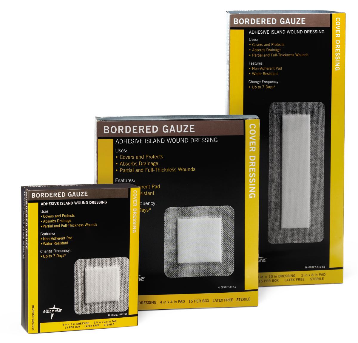 What quantity of bordered gauze is included? I need just one size, 6 x 3.