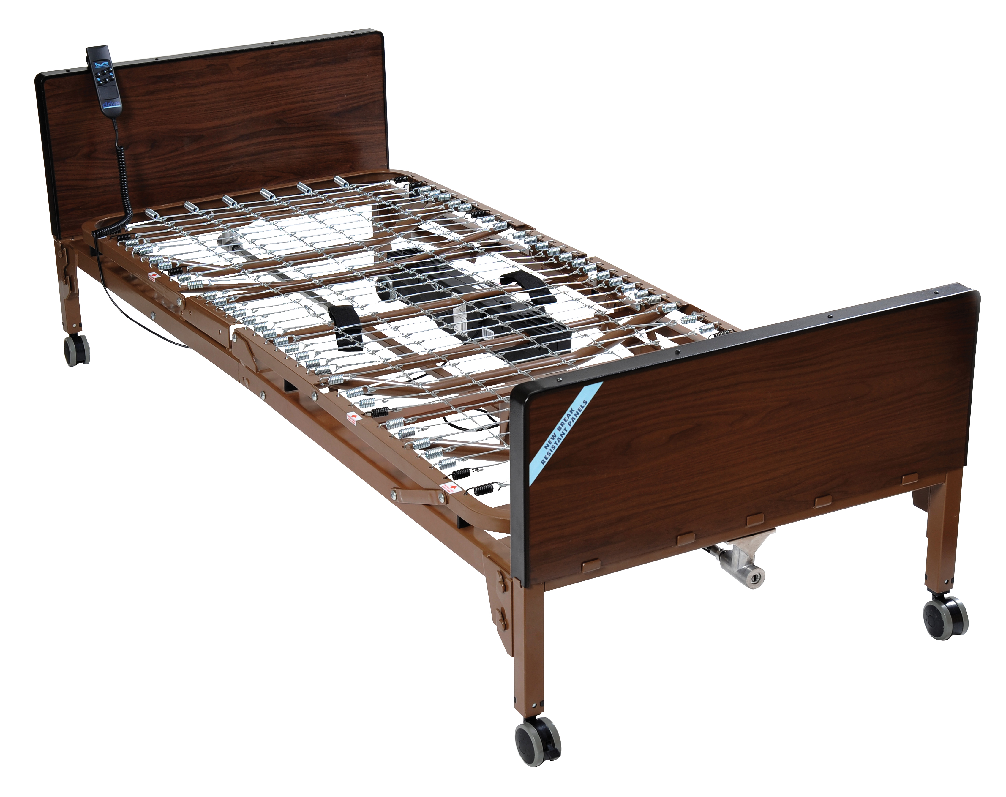 How do I use the hand crank to raise the Delta Ava bed?