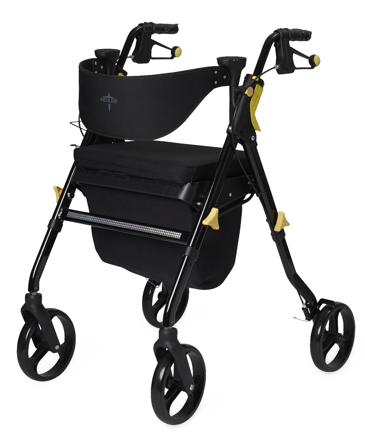 Can you assist me in finding an Empower Rollator with a seat height of at least 24 inches?