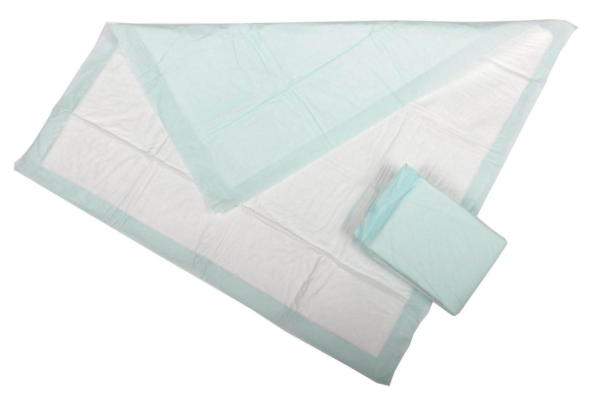 How do you change incontinence pads in bed?