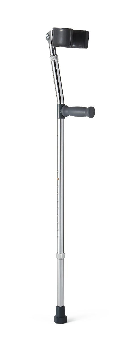 What is the height of the Medline forearm crutches?