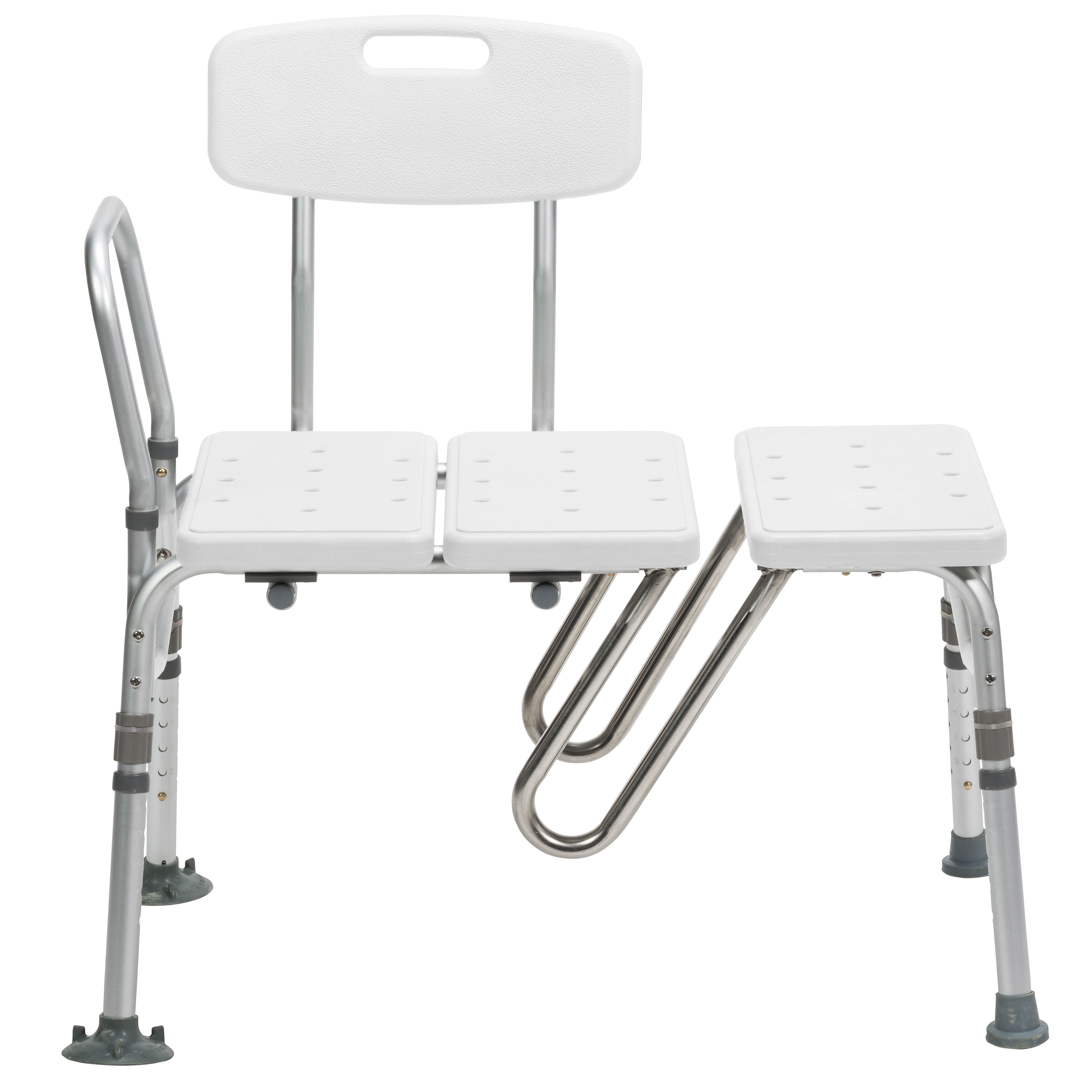 Is a commode seat included with the splash defense transfer bench?