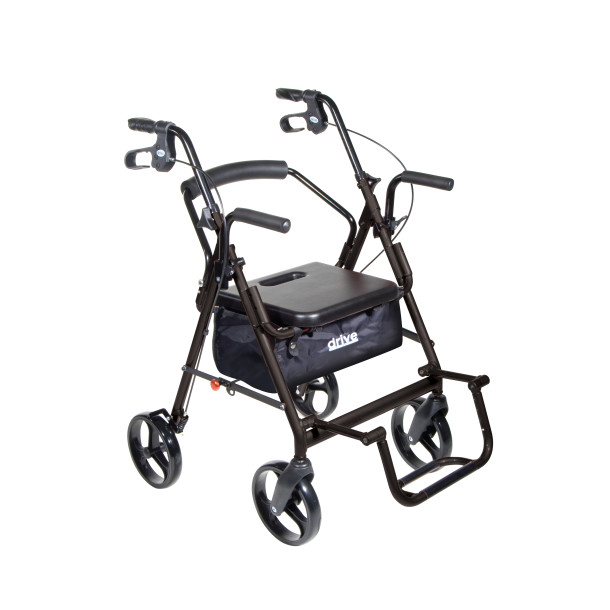 Can you sit and move on a rollator walker?