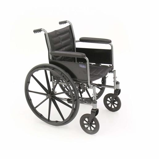 Could you tell me the weight of the Invacare Tracer EX2 wheelchair?