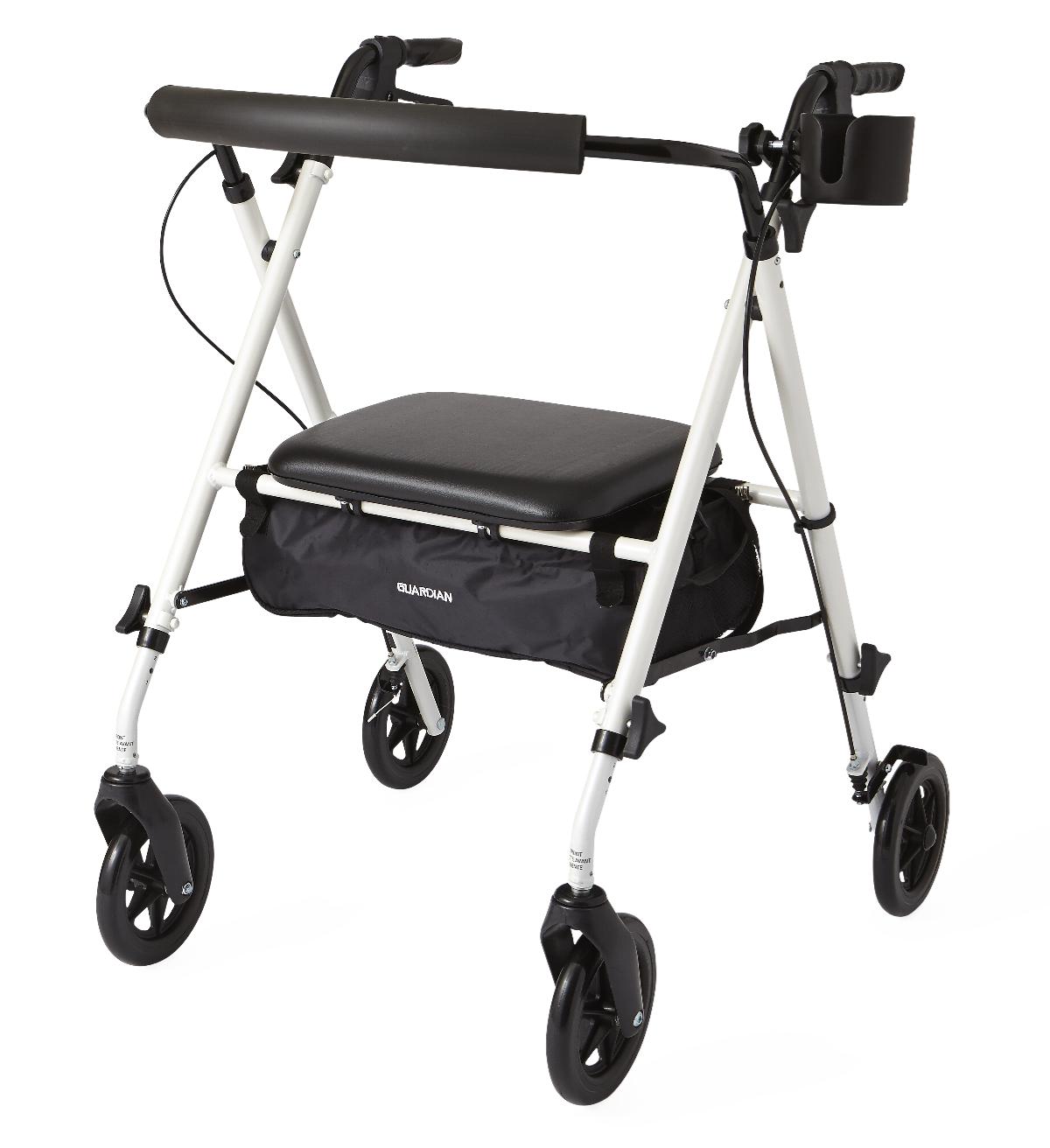 What is the weight limit for the Luxe Rollator?