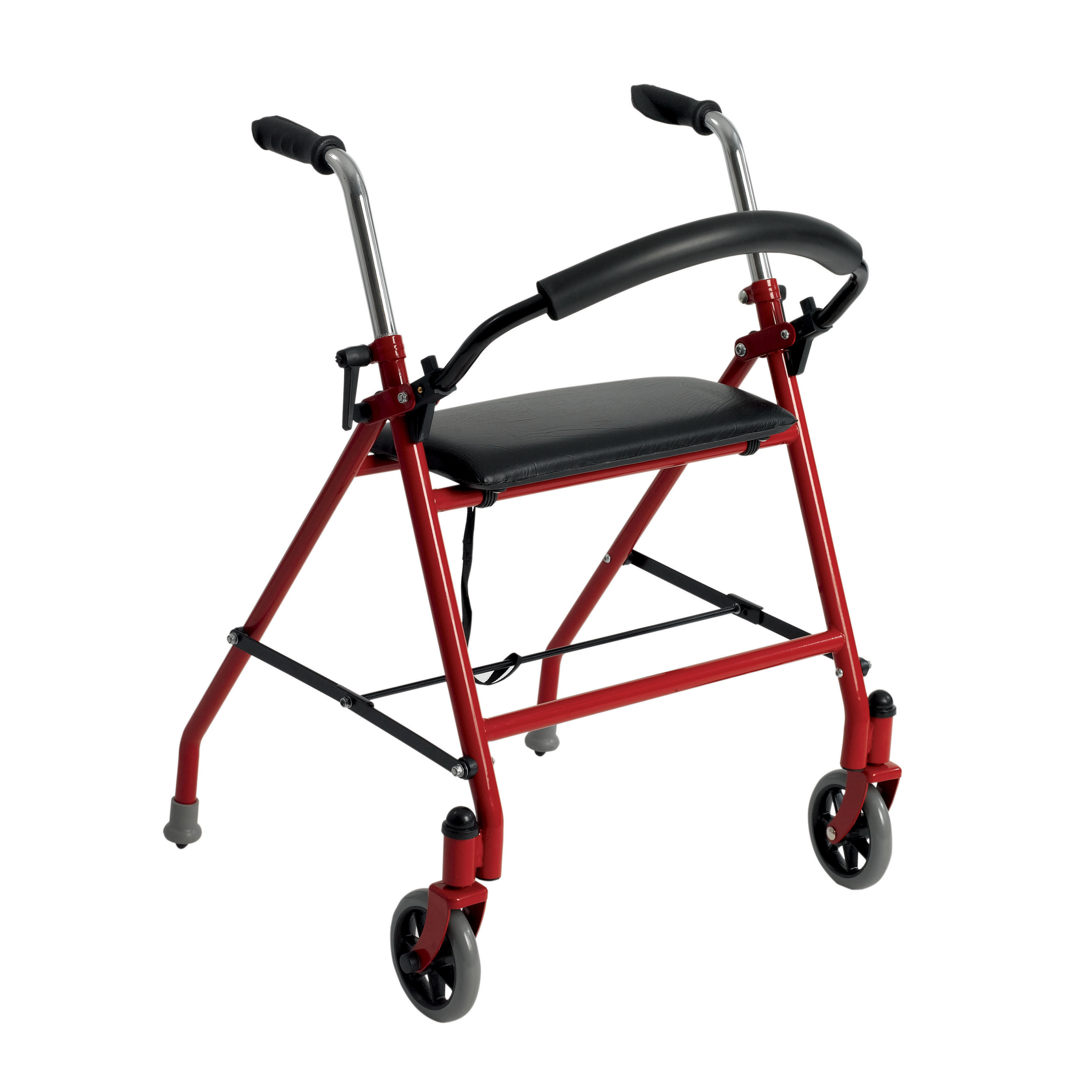 2-Wheeled Walker with Seat, Red Questions & Answers