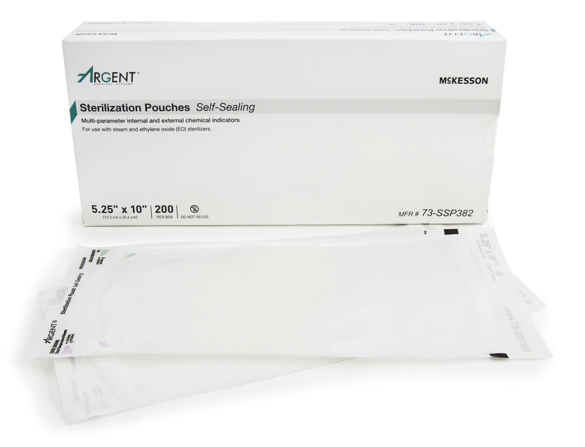 Why isn't the 5.25" X 10" option for McKesson Argent Sure-Check Sterilization Pouch showing in the dropdown menu?