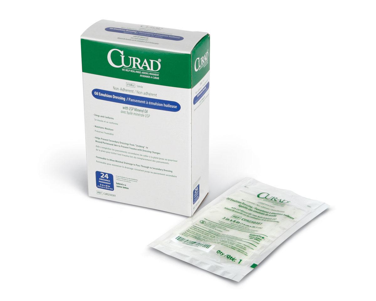 CURAD Sterile Oil Emulsion Gauze Questions & Answers