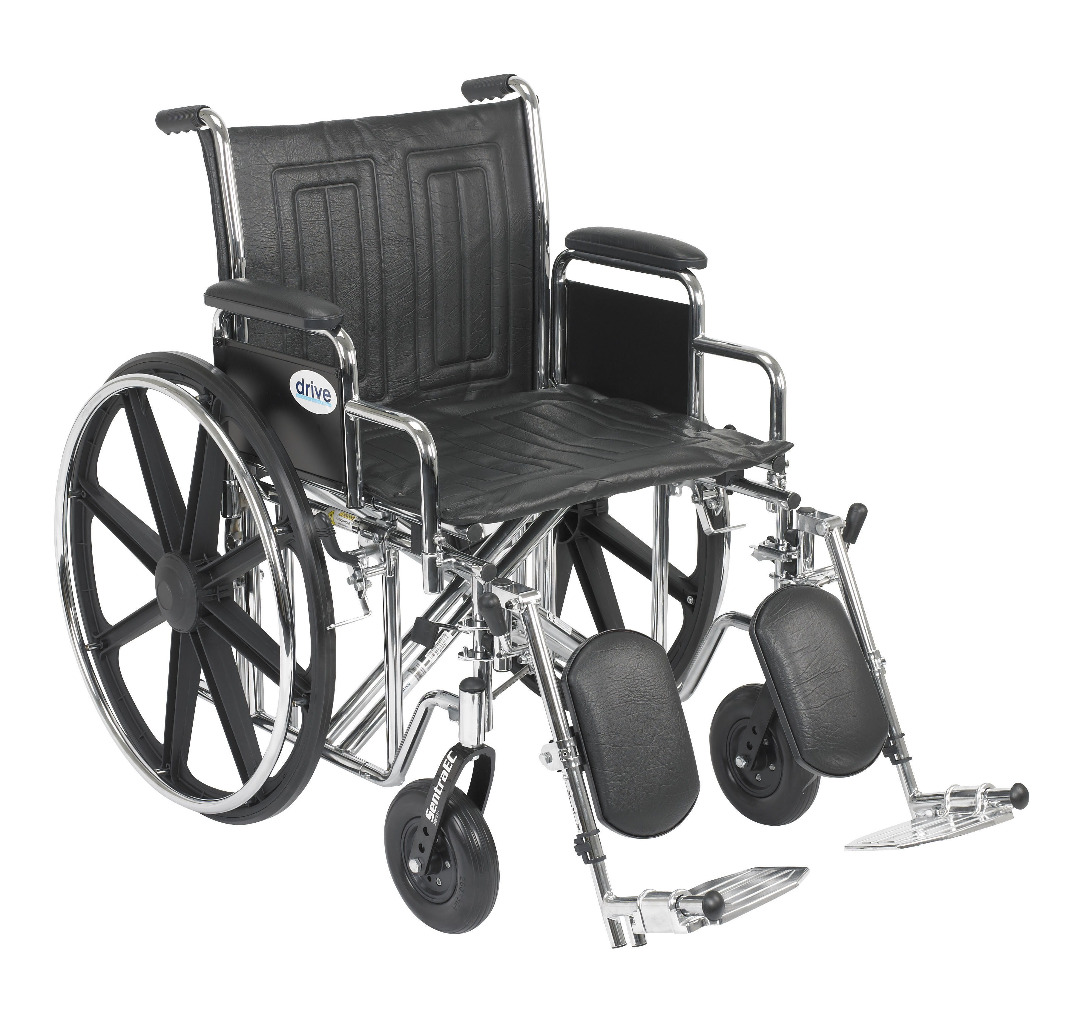 What is the width of the Sentra EC wheelchair when unfolded?