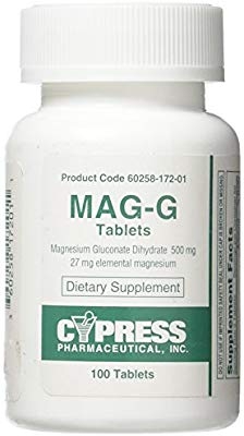 What is magnesium gluconate used for?