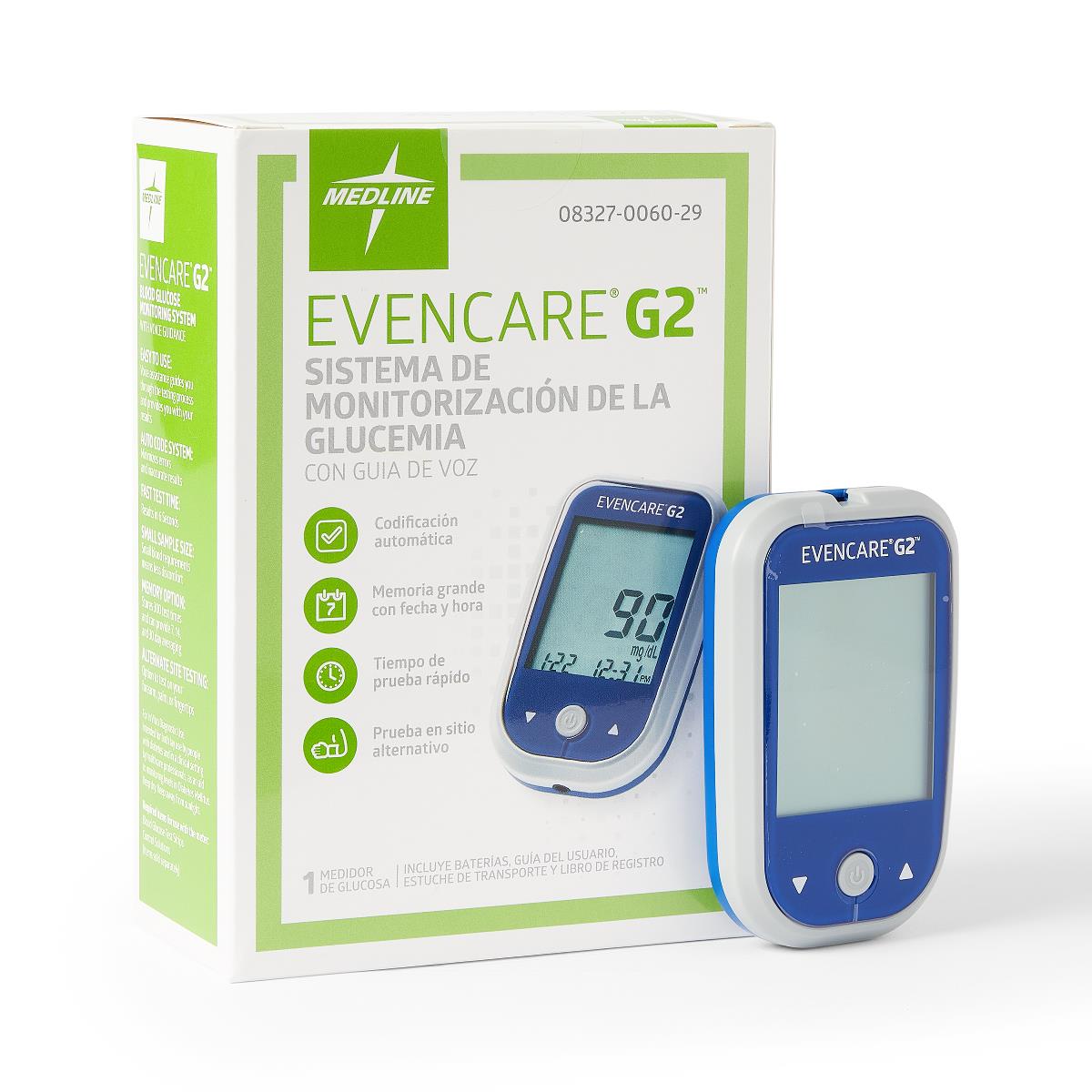 Are test strips required with the EvenCare G2 glucose meter?