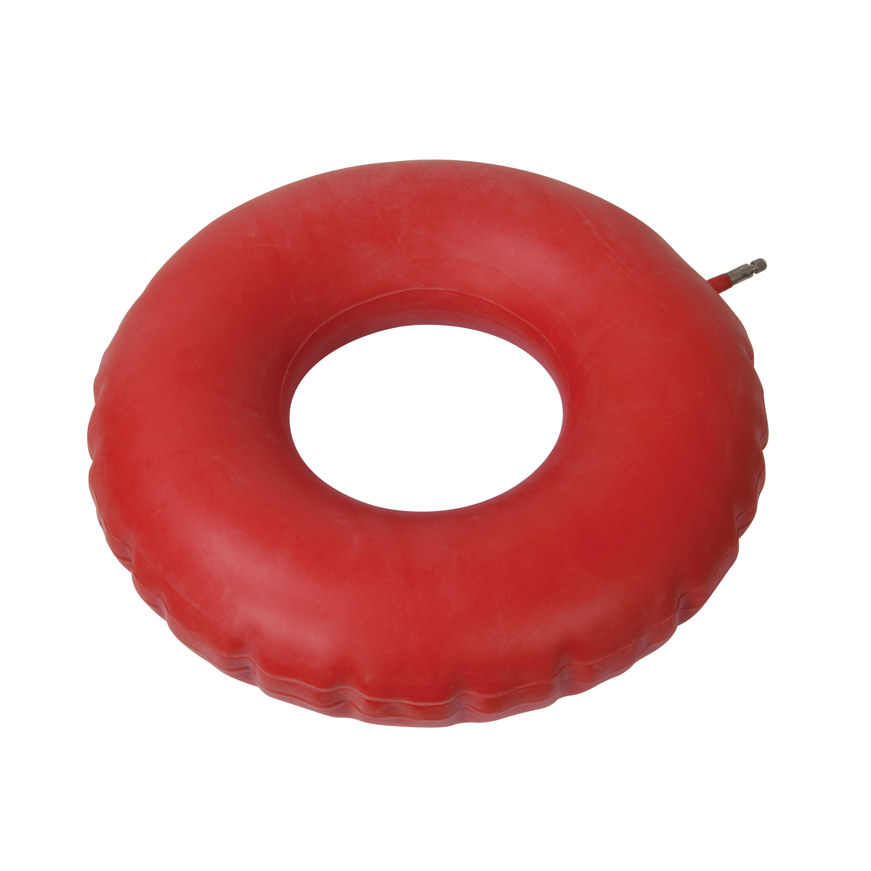 Is the inflatable cushion made from natural rubber or another type?