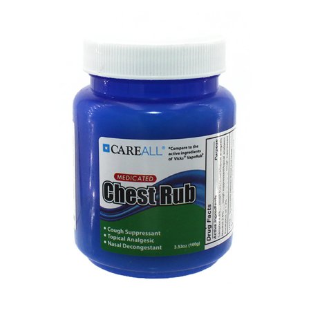Is CareAll Chest Rub safe for children aged 5-10 years?