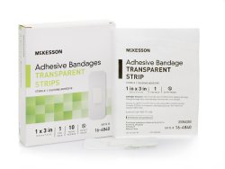 McKesson Silicone Sheer Adhesive Strip Bandages Sterile Questions & Answers