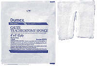 What is the item count per box in the sterile tracheostomy sponge market?