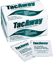 Does the Tacaway Adhesive Remover Wipe work well on Skin Tac adhesive?