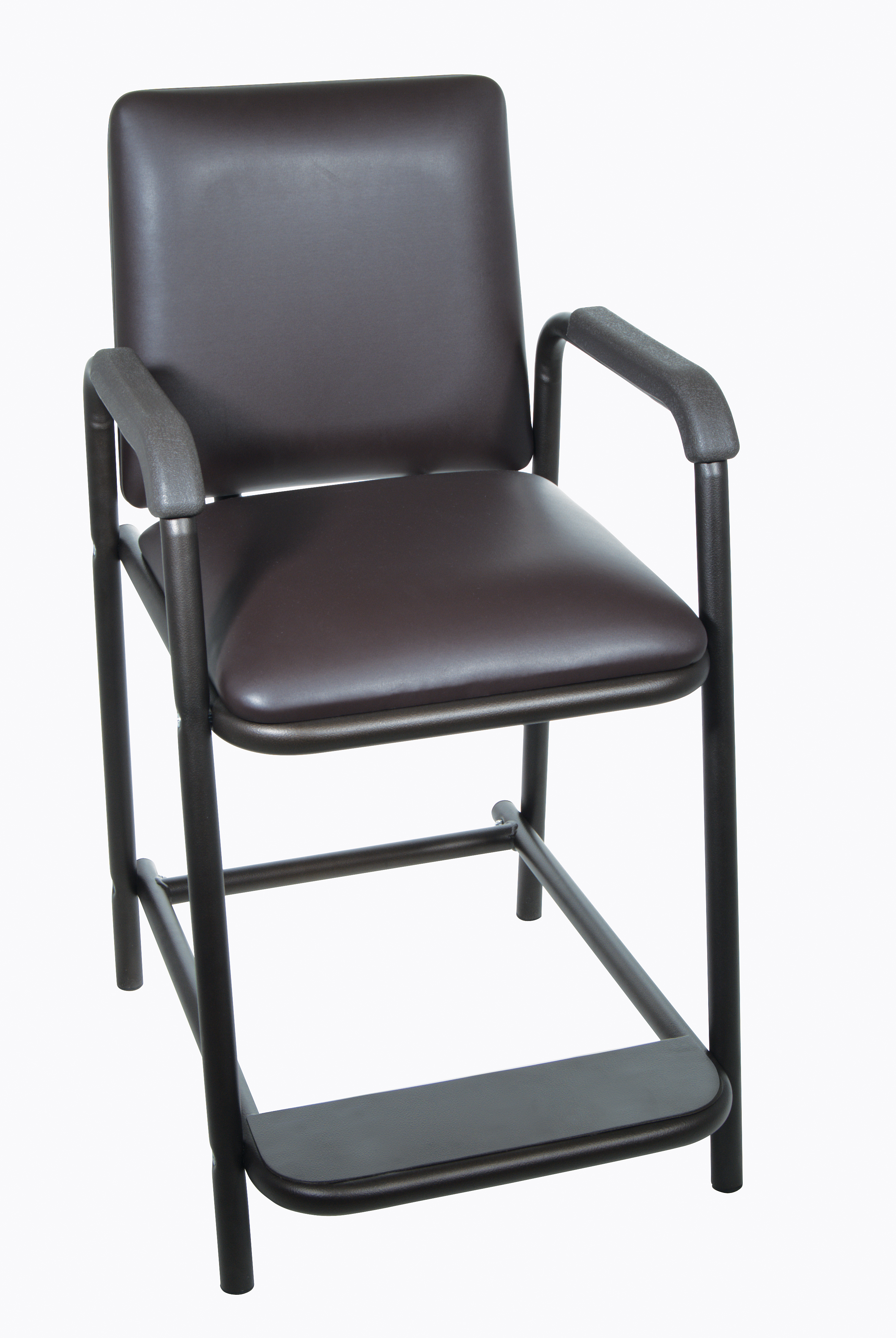 What is the height of the seat on the hip chair with padding?