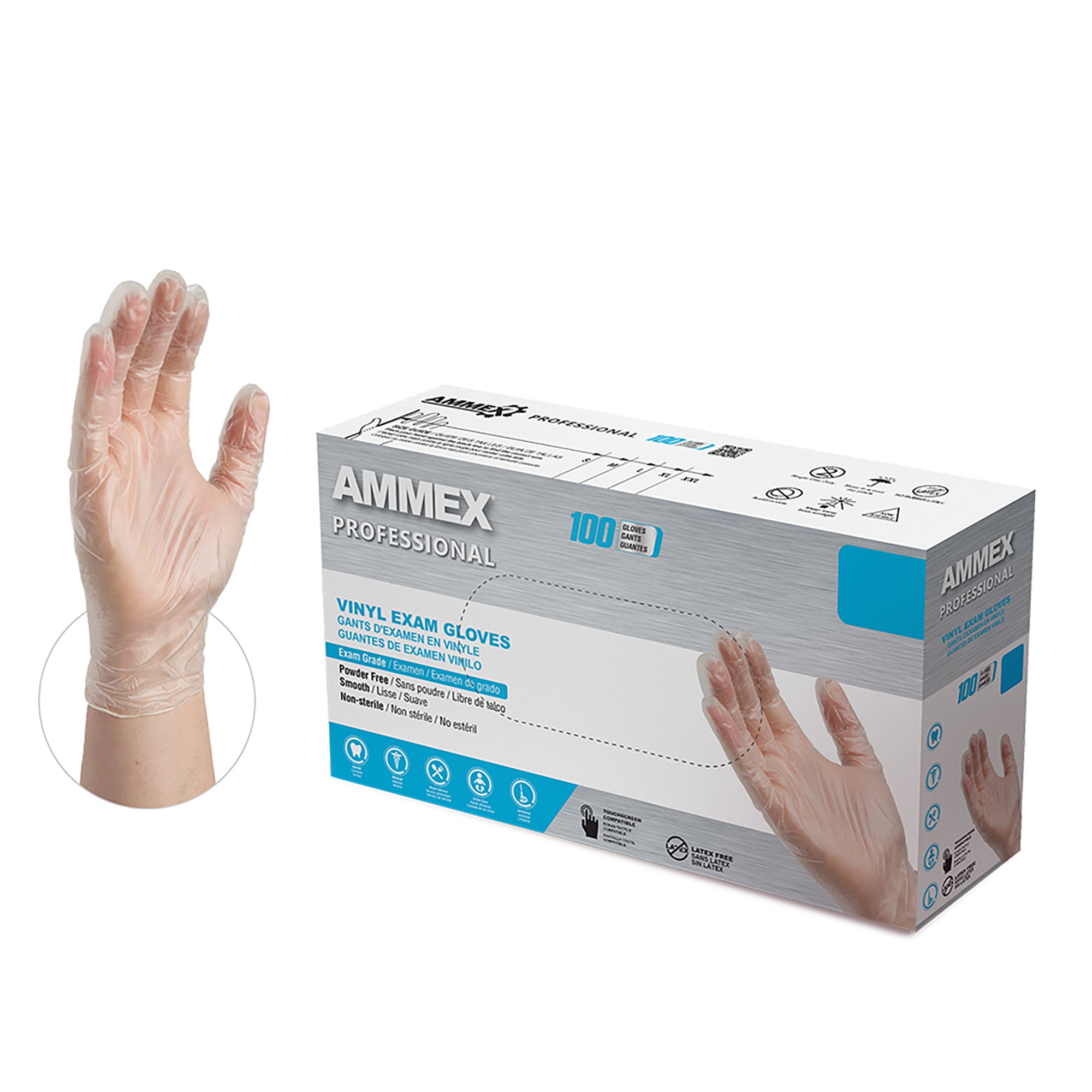 Ammex Professional Vinyl Exam Gloves Questions & Answers