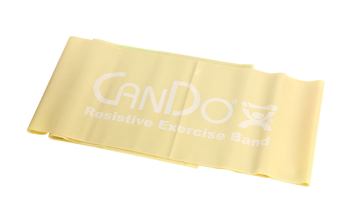 WHAT IS THE WIDTH OF THE CANDO 5 FT LATEX FREE EXERCISE BAND?