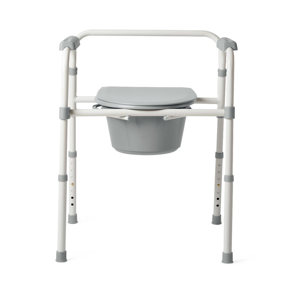 3-in-1 Folding Commodes Steel, Weight Cap. 350lbs Questions & Answers