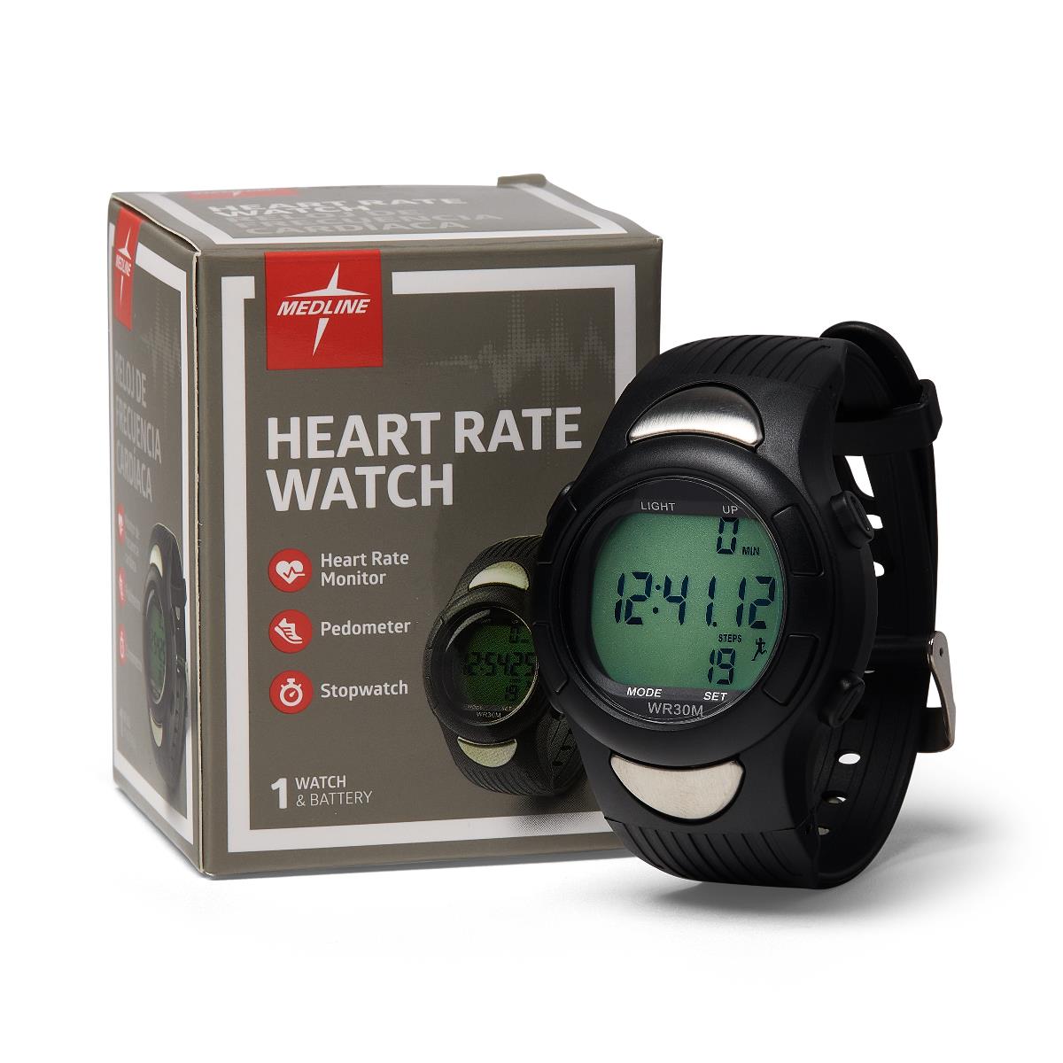 Can I use the pedometer watch just to check my heart rate while exercising?