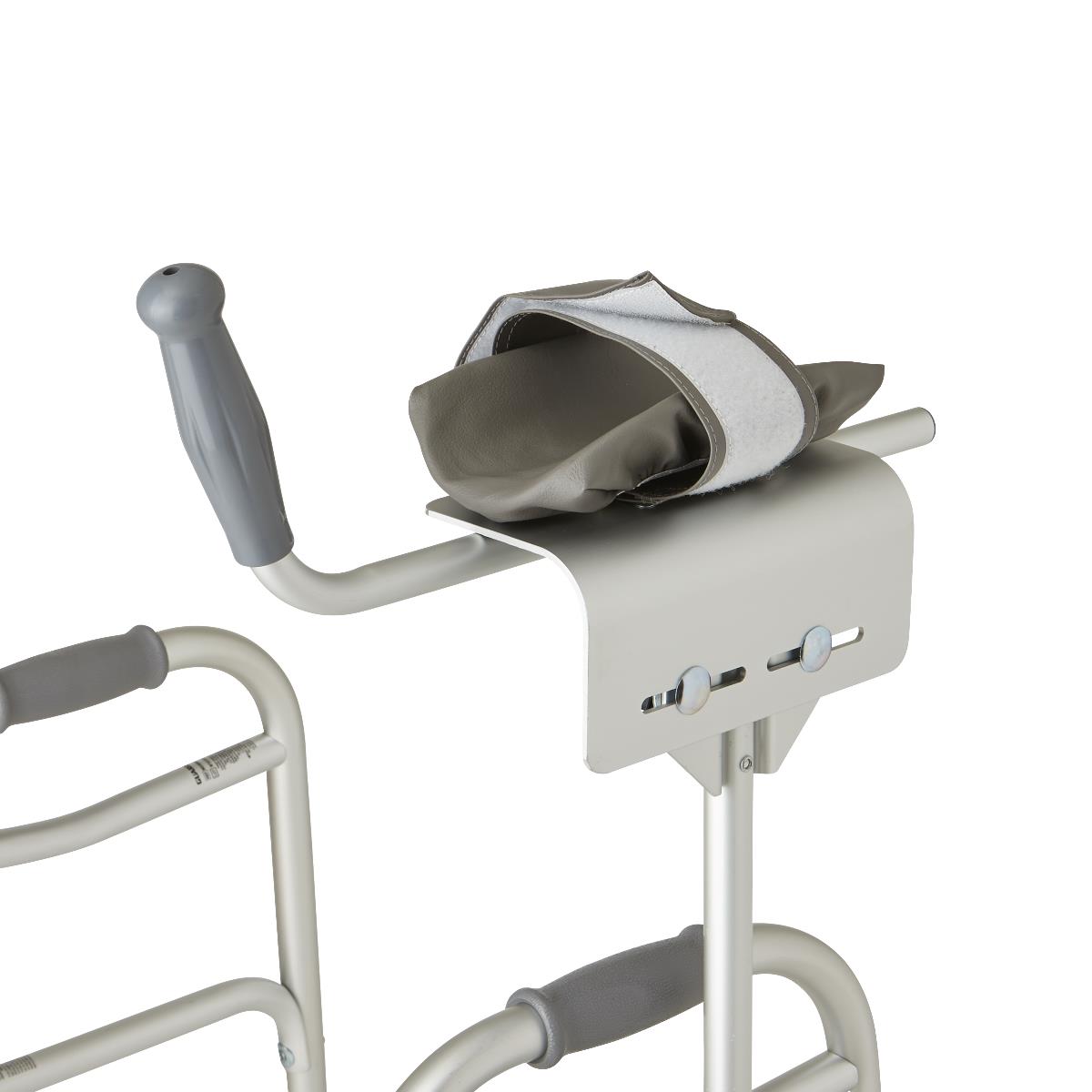 Is a hand sleeve included with the medline walker platform attachment?