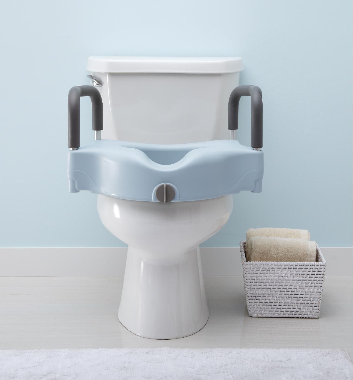 Are arms included with the Medline raised toilet seat?