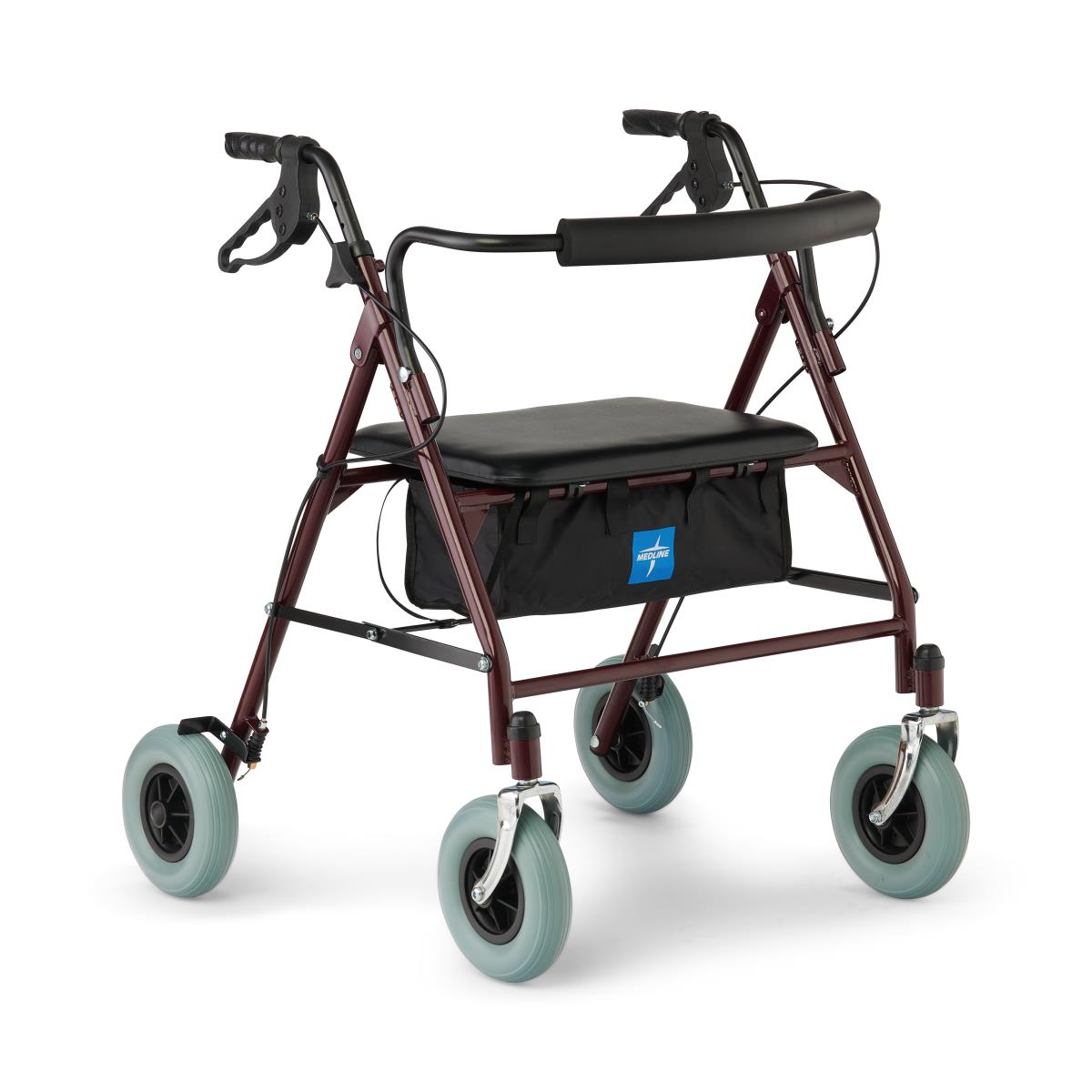 Can the Medline Bariatric Rollator adjust for height and hold weight?