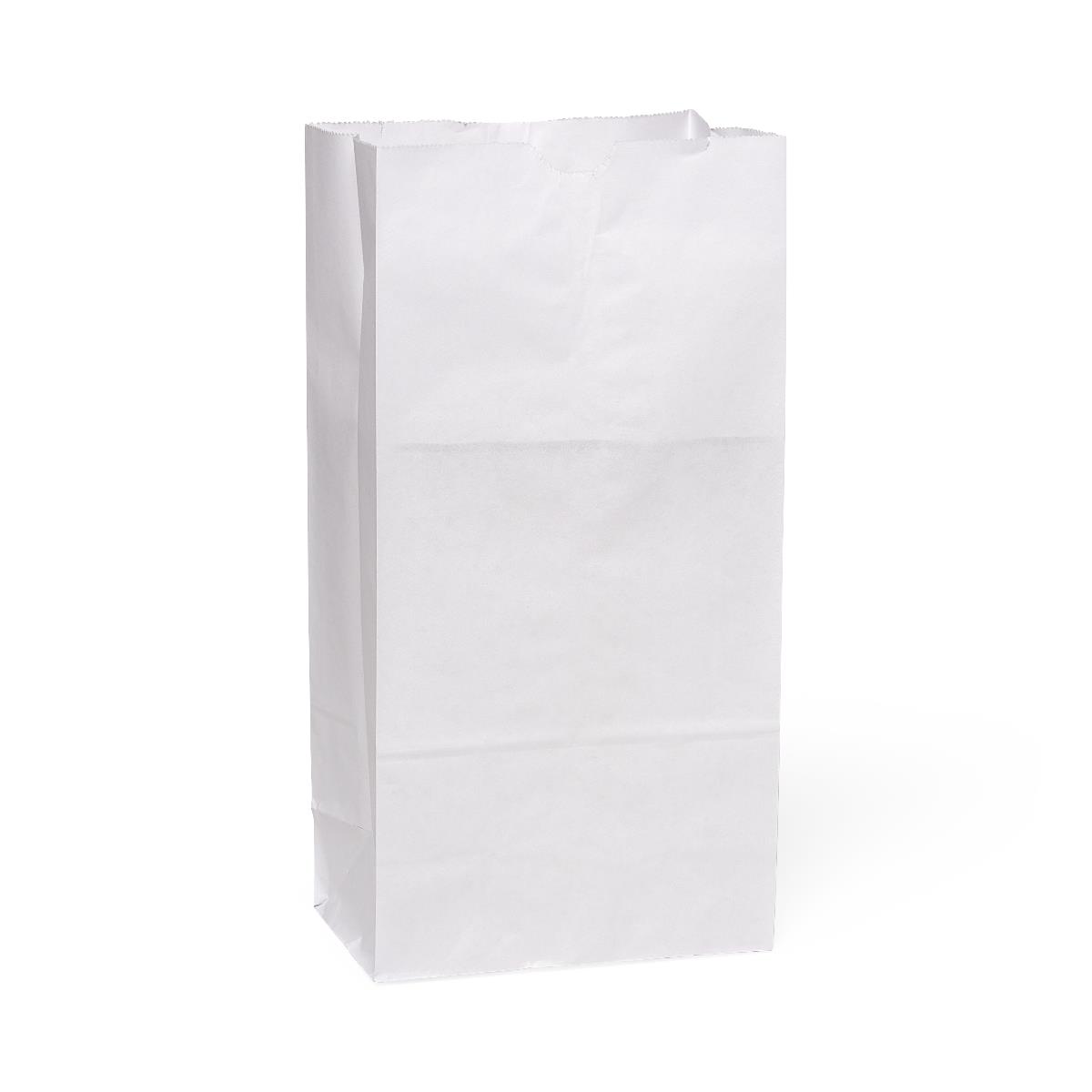 What is the quantity per package for the White Paper Bags?