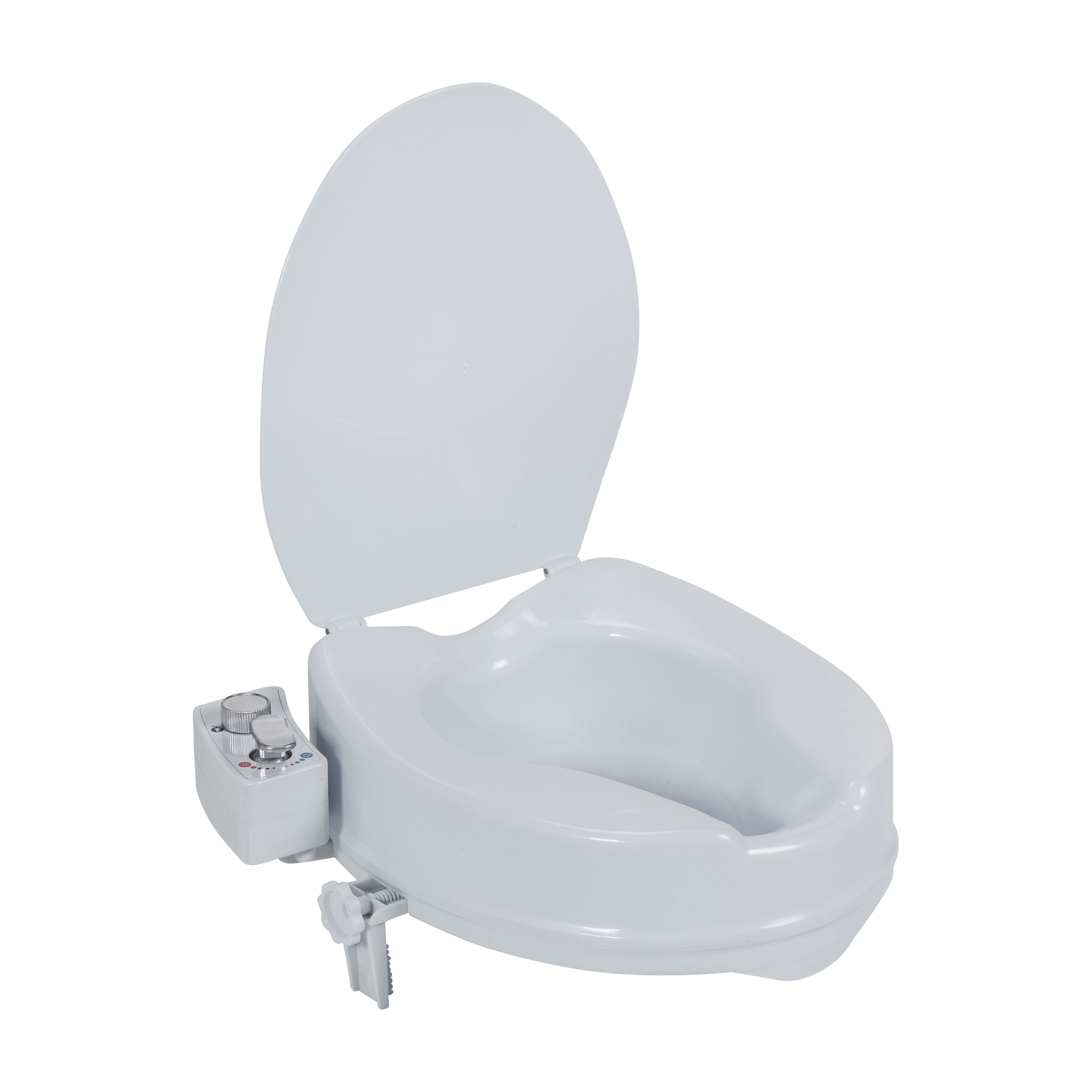 Can the bidet be separated from the raised seat when the seat is no longer needed?