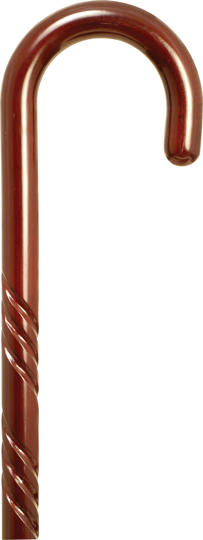 Spiral Tourist Handle Cane, Rose Stain, 36" - 37" Questions & Answers