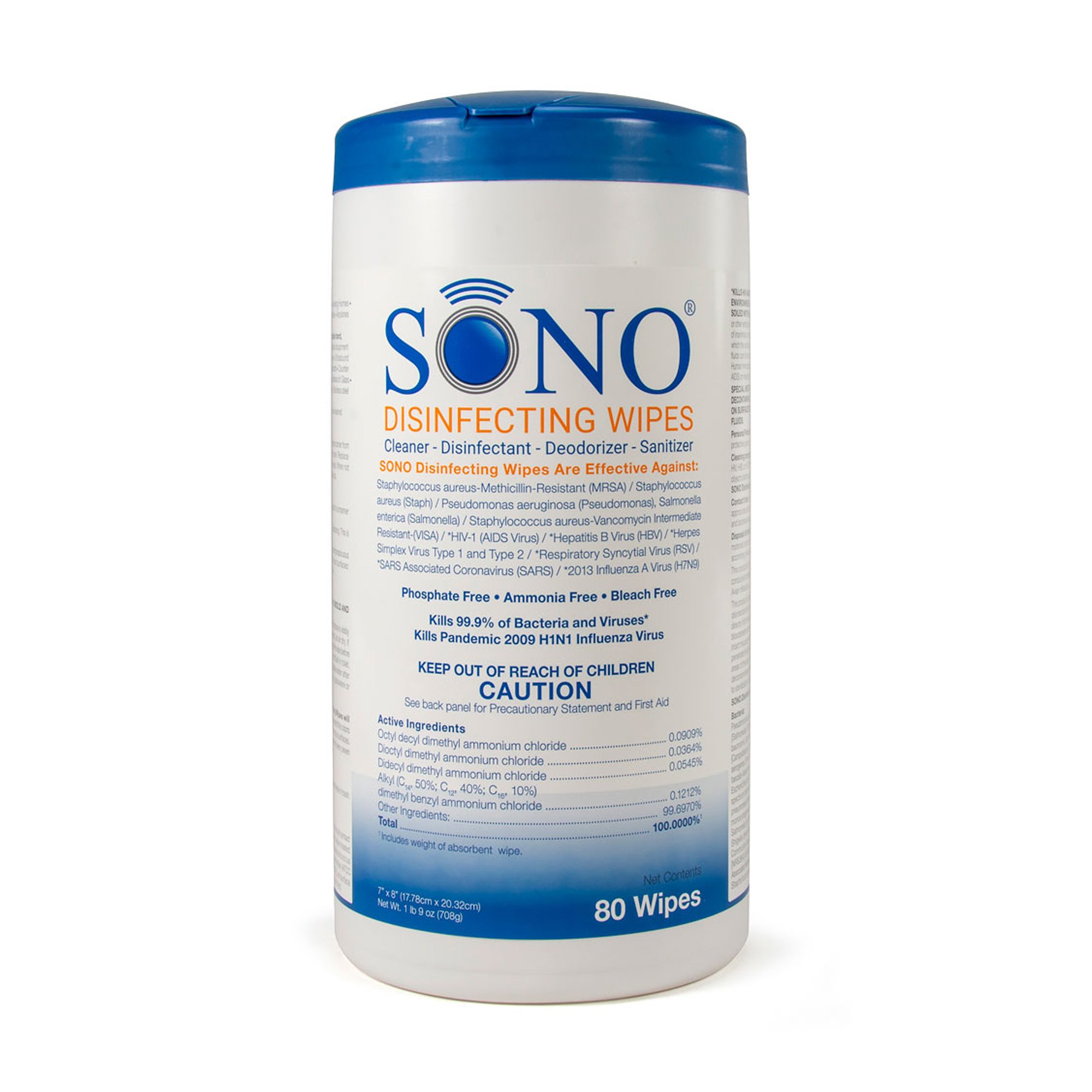 Sono Premoistened Surface Disinfectant Cleaner Canister Questions & Answers