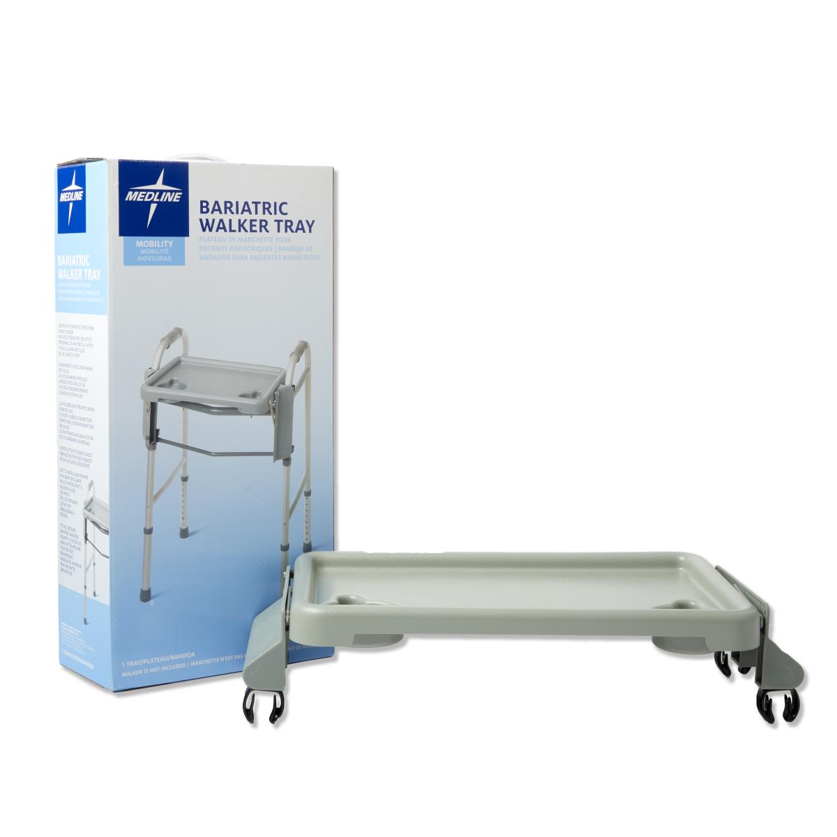 Can the bariatric walker tray fit on a walker with 19-inch legs?