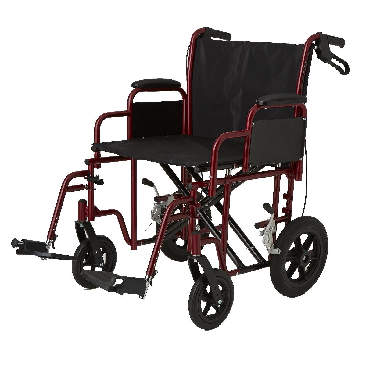 Are the arms removable on the Medline Bariatric Transport Chair?