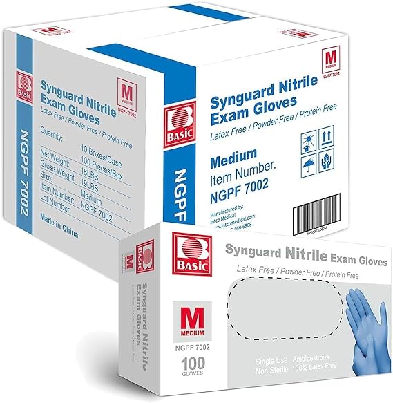 What are exam grade nitrile gloves?